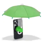 Telefoonparaplu met zuignaphouder, groen