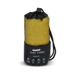 R-PET sneldrogende sport handdoek 40x80cm met etui (200g/m²) sublimatie — productfoto 12