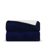 Gecombineerde coral fleece deken 120x150cm 500gm² sublimatie donkerblauw - Hidalgo Gecombineerde coral fleece deken 120x150cm (500g/m²) sublimatie, donkerblauw