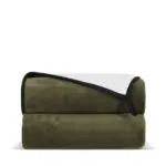 Gecombineerde coral fleece deken 120x150cm 500gm² sublimatie dried green - Hidalgo Gecombineerde coral fleece deken 120x150cm (500g/m²) sublimatie, dried green