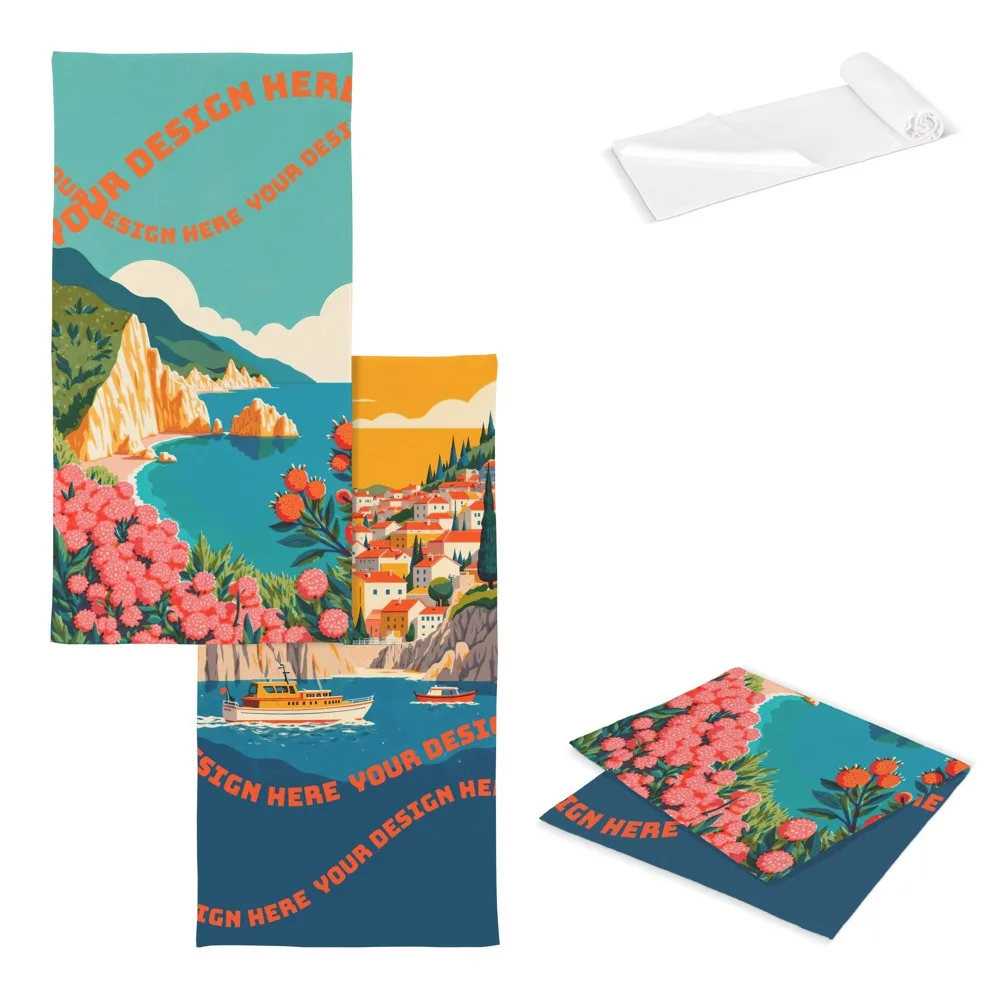 R-pet badstofhanddoek 50 x 100 cm (300 g/m²) sublimatie
