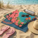 R-pet badstofhanddoek 50 x 100 cm (300 g/m²) sublimatie — productfoto 8