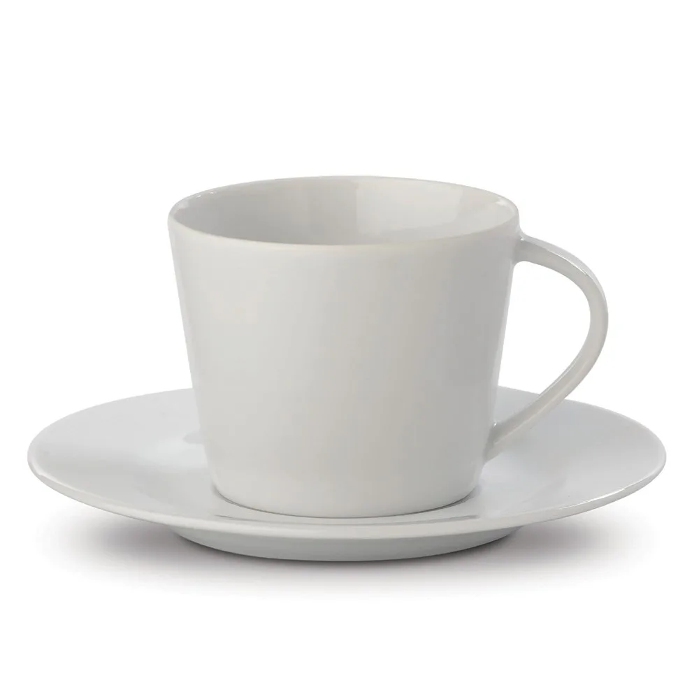 Kop schotel Milano 160ml wit - Hidalgo-werbeartikel Kop & schotel Milano 160ml, wit