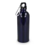 Gerecycled RVS Enkelwandige fles met Karabijnhaak 500ml, donkerblauw
