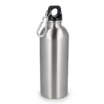 Gerecycled RVS Enkelwandige fles met Karabijnhaak 500ml, zilver