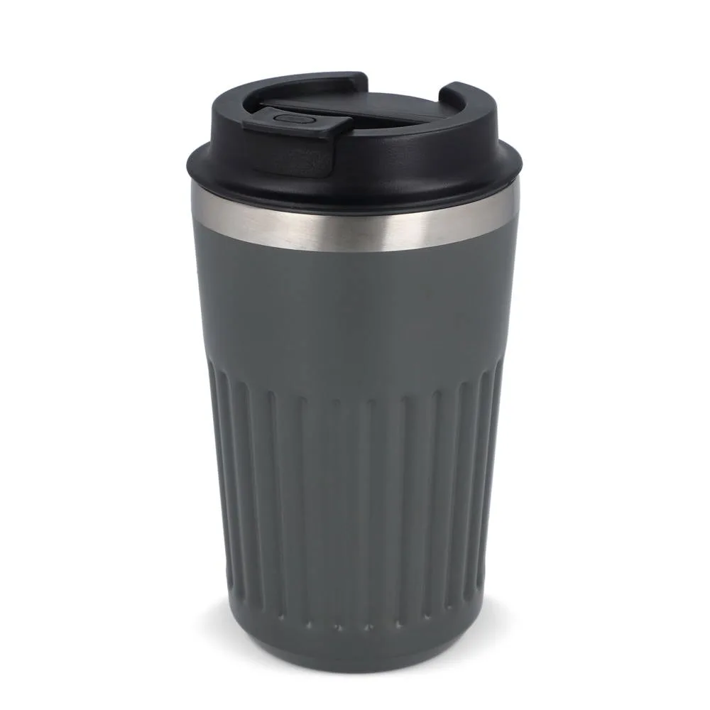 Gerecycled RVS Koffie beker 400ml productfoto 2 - Bidons & Shakers Gerecycled RVS Koffie beker 400ml — productfoto 2
