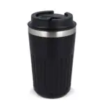 Gerecycled RVS Koffie beker 400ml zwart - Bidons & Shakers Gerecycled RVS Koffie beker 400ml, zwart