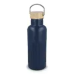 Gerecycled RVS Thermo fles 500ml, donkerblauw