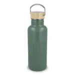 Gerecycled RVS Thermo fles 500ml, olijfgroen