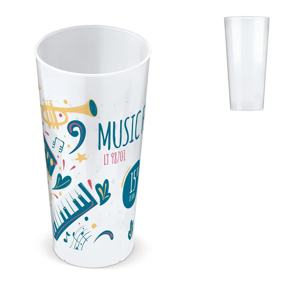 Ecologische cup biomateriaal 500ml - Hidalgo Ecologische cup biomateriaal 500ml