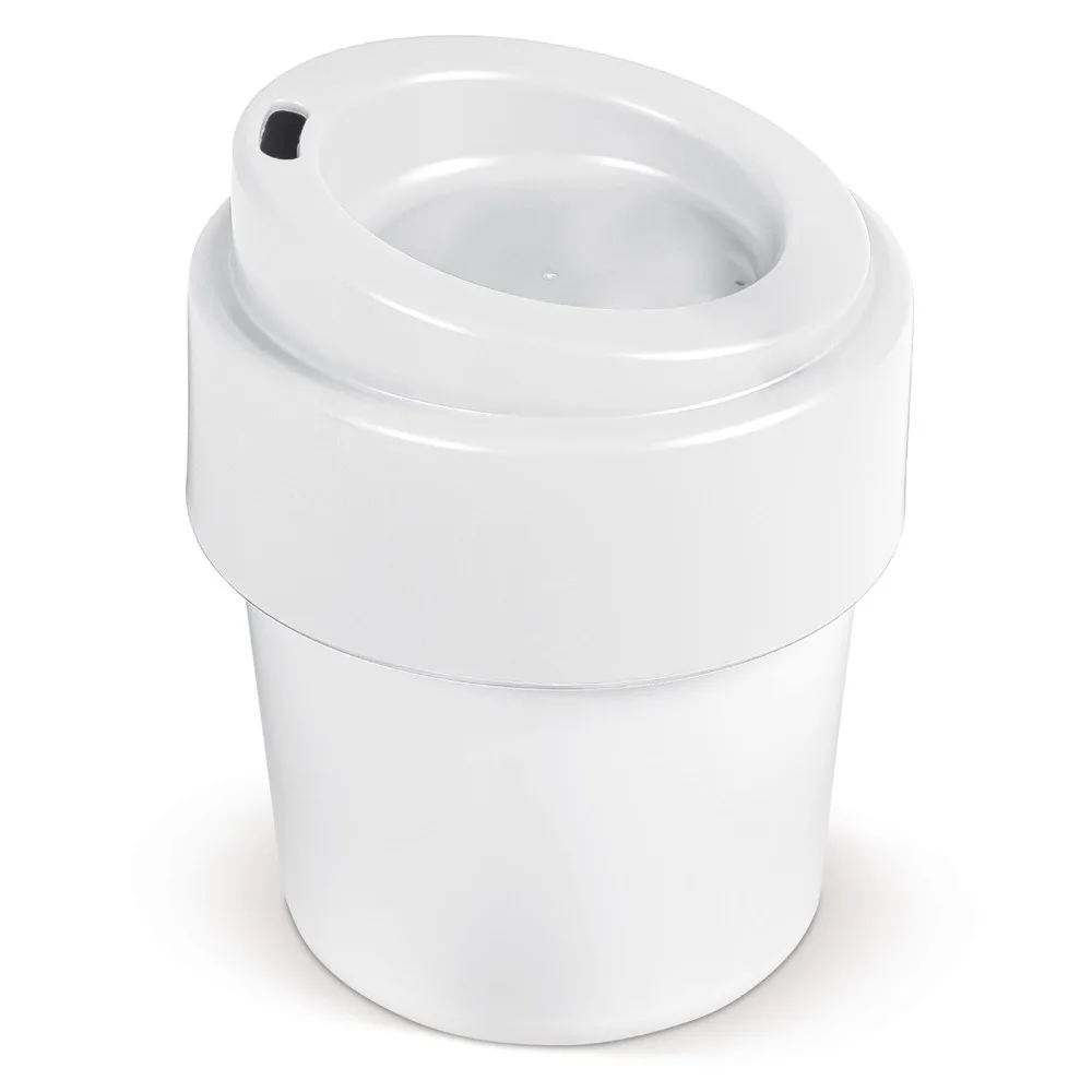 Koffiebeker Hot-but-cool met deksel 240ml wit - wit - Bidons & Shakers Koffiebeker Hot-but-cool met deksel 240ml, wit - wit