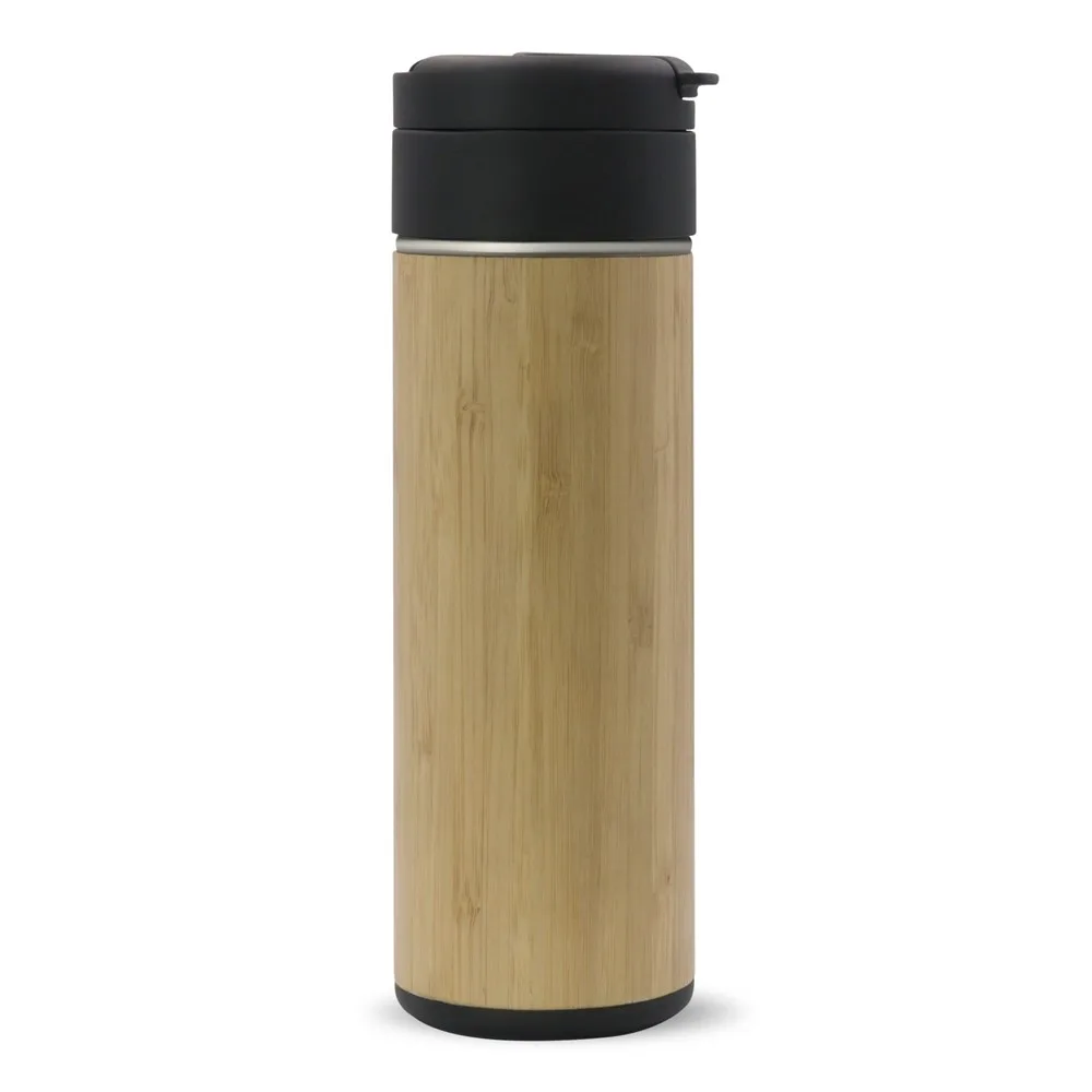 Thermofles Flow bamboe 400ml productfoto 4 - Hidalgo-werbeartikel Thermofles Flow bamboe 400ml — productfoto 4