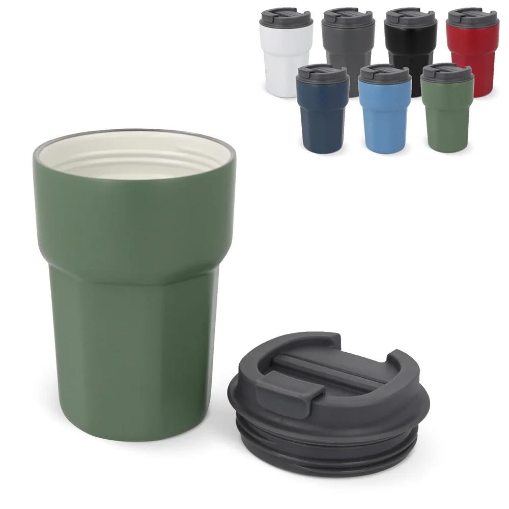 T-ceramic thermomok met deksel Zambezi 350ml - Hidalgo T-ceramic thermomok met deksel Zambezi 350ml