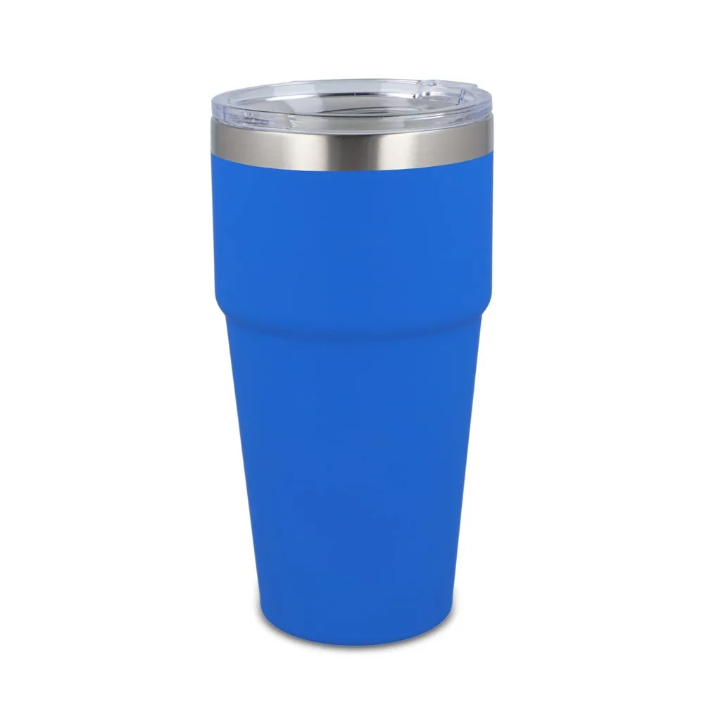 T-ceramic soft touch auto mok 500ml blauw - Hidalgo-werbeartikel T-ceramic soft touch auto mok 500ml, blauw