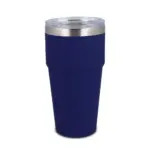 T-ceramic soft touch auto mok 500ml donkerblauw - Hidalgo-werbeartikel T-ceramic soft touch auto mok 500ml, donkerblauw