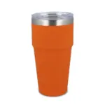 T-ceramic soft touch auto mok 500ml oranje - Hidalgo-werbeartikel T-ceramic soft touch auto mok 500ml, oranje