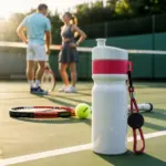 Sportbidon met rand en koord 750ml — productfoto 7