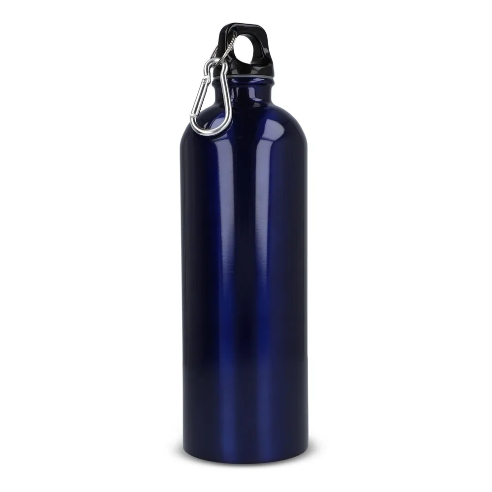 R-SS enkelwandige fles met karabijnhaak 750ml donkerblauw - Hidalgo R-SS enkelwandige fles met karabijnhaak 750ml, donkerblauw