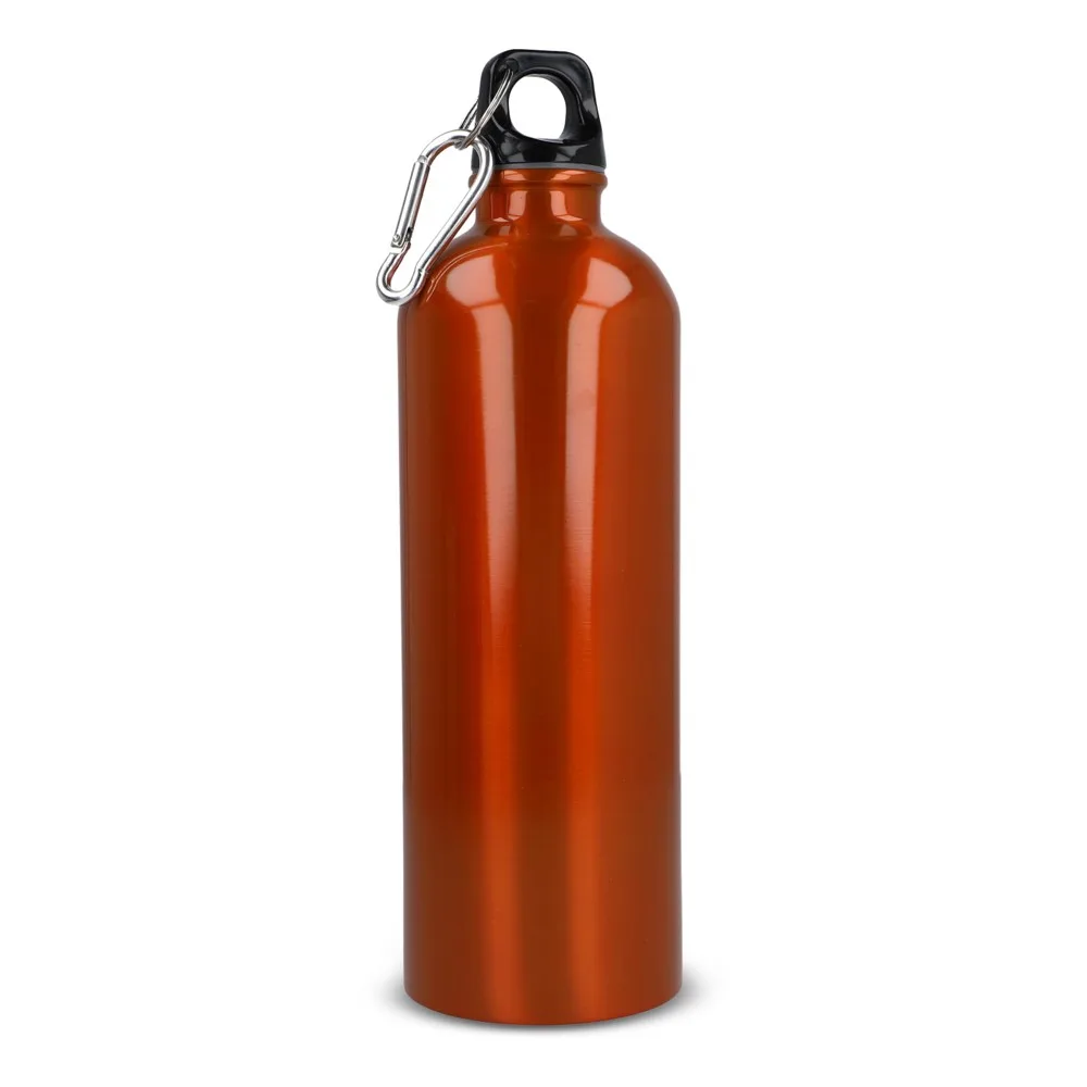 R-SS enkelwandige fles met karabijnhaak 750ml oranje - Hidalgo R-SS enkelwandige fles met karabijnhaak 750ml, oranje