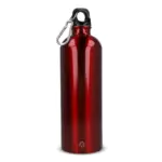 R-SS enkelwandige fles met karabijnhaak 750ml, rood