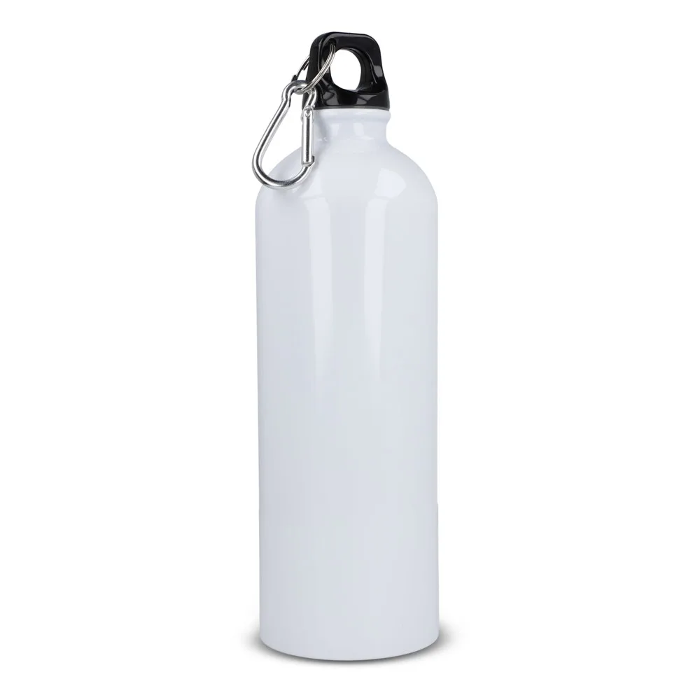 R-SS enkelwandige fles met karabijnhaak 750ml wit - Hidalgo R-SS enkelwandige fles met karabijnhaak 750ml, wit