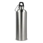 R-SS enkelwandige fles met karabijnhaak 750ml zilver - Hidalgo R-SS enkelwandige fles met karabijnhaak 750ml, zilver