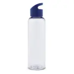 Waterfles Loop transparant R-PET 600ml, transparant donkerblauw