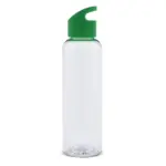 Waterfles Loop transparant R-PET 600ml, transparant / lichtgroen