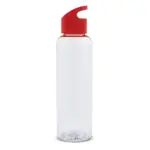 Waterfles Loop transparant R-PET 600ml, transparant rood