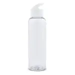 Waterfles Loop transparant R-PET 600ml, transparant - wit
