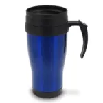 Koffiebeker metaal 350ml, blauw