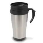 Koffiebeker metaal 350ml, zilver