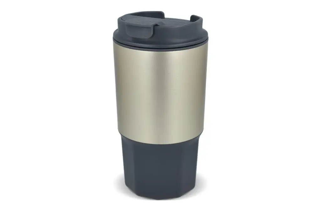 Thermobecher mit Logo doppelwandig Edelstahl 450 ml — Produktfoto 2
