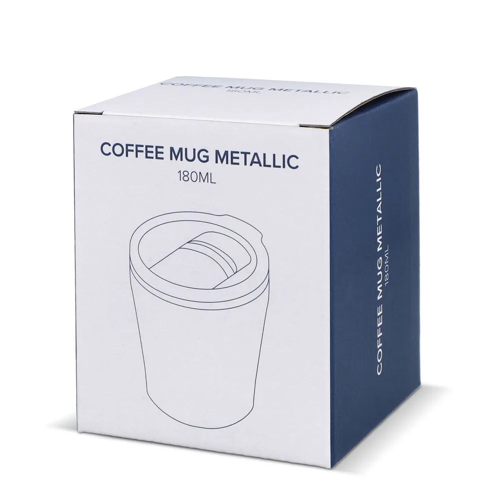 Koffiebeker metallic 180ml productfoto 8 - Hidalgo-werbeartikel Koffiebeker metallic 180ml — productfoto 8