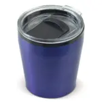 Koffiebeker metallic 180ml donkerblauw - Hidalgo-werbeartikel Koffiebeker metallic 180ml, donkerblauw