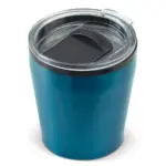 Koffiebeker metallic 180ml lichtblauw - Hidalgo-werbeartikel Koffiebeker metallic 180ml, lichtblauw