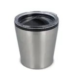 Koffiebeker metallic 180ml, zilver