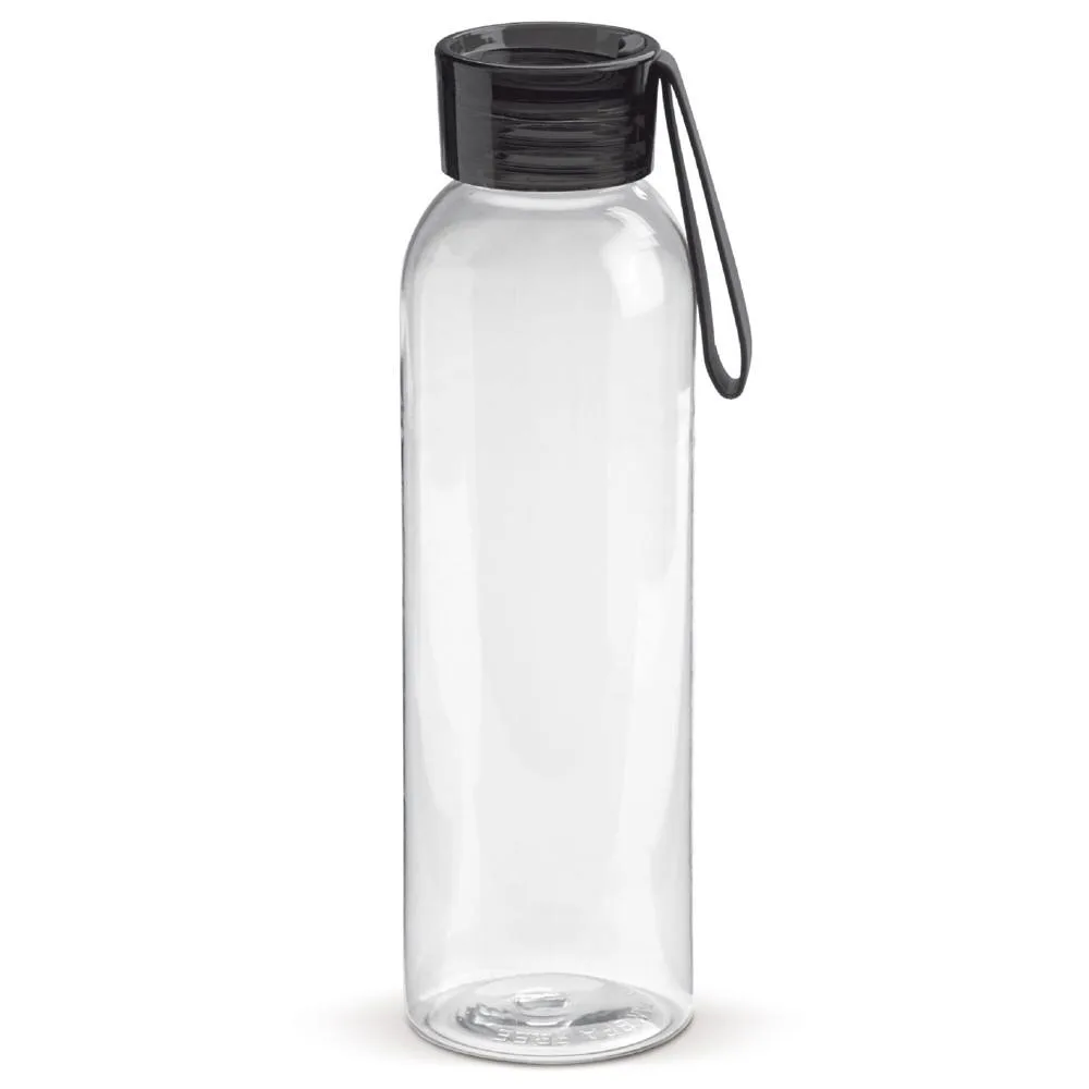 Waterfles Tritan 600ml transparant zwart - Hidalgo-werbeartikel Waterfles Tritan 600ml, transparant zwart