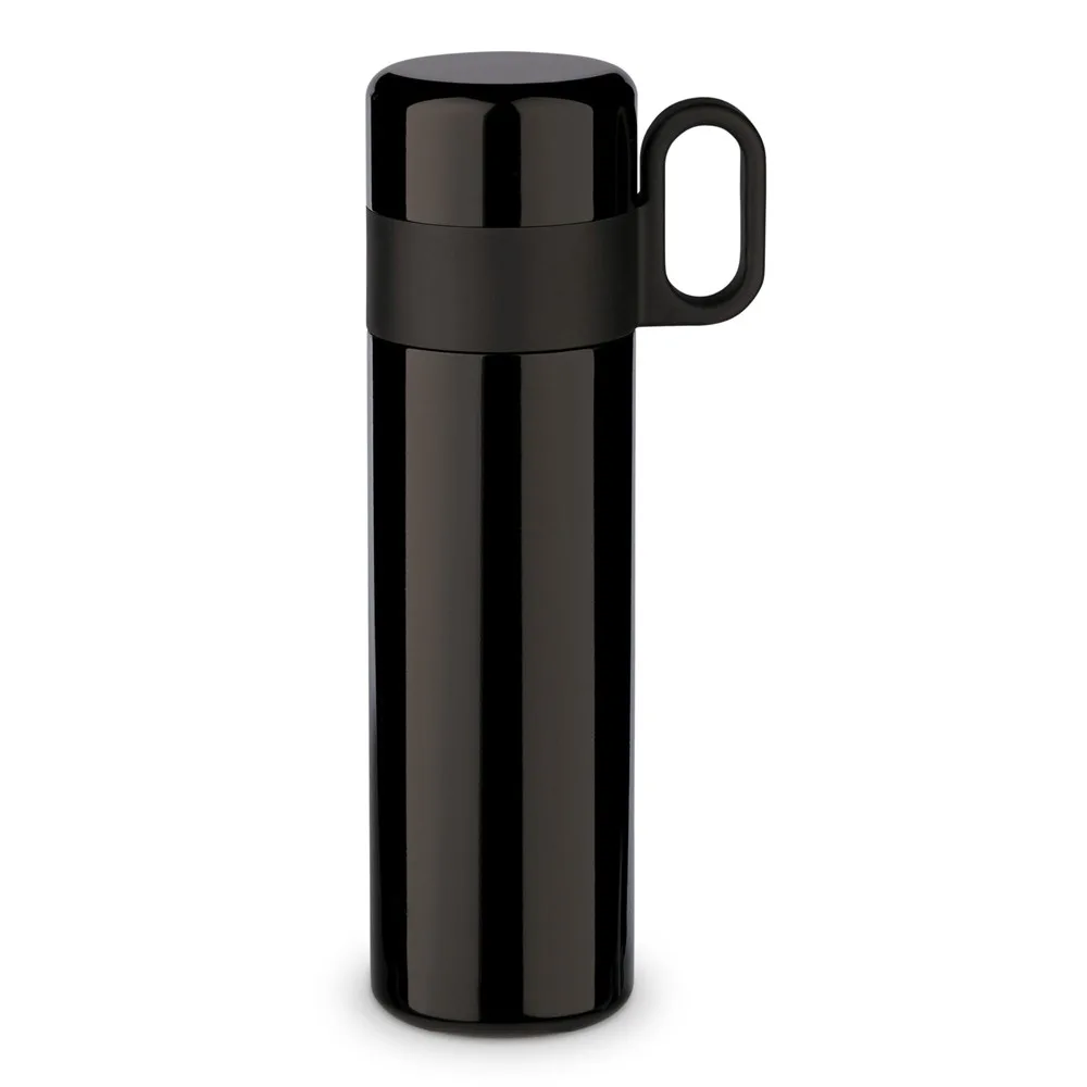 Thermofles Flow met handvat 500ml zwart - Hidalgo-werbeartikel Thermofles Flow met handvat 500ml, zwart