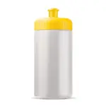 Sportbidon classic 500ml, wit / geel