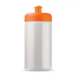 Sportbidon classic 500ml, wit / oranje