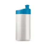 Sportbidon design 500ml, wit / lichtblauw