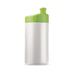 Sportbidon design 500ml, wit / lichtgroen
