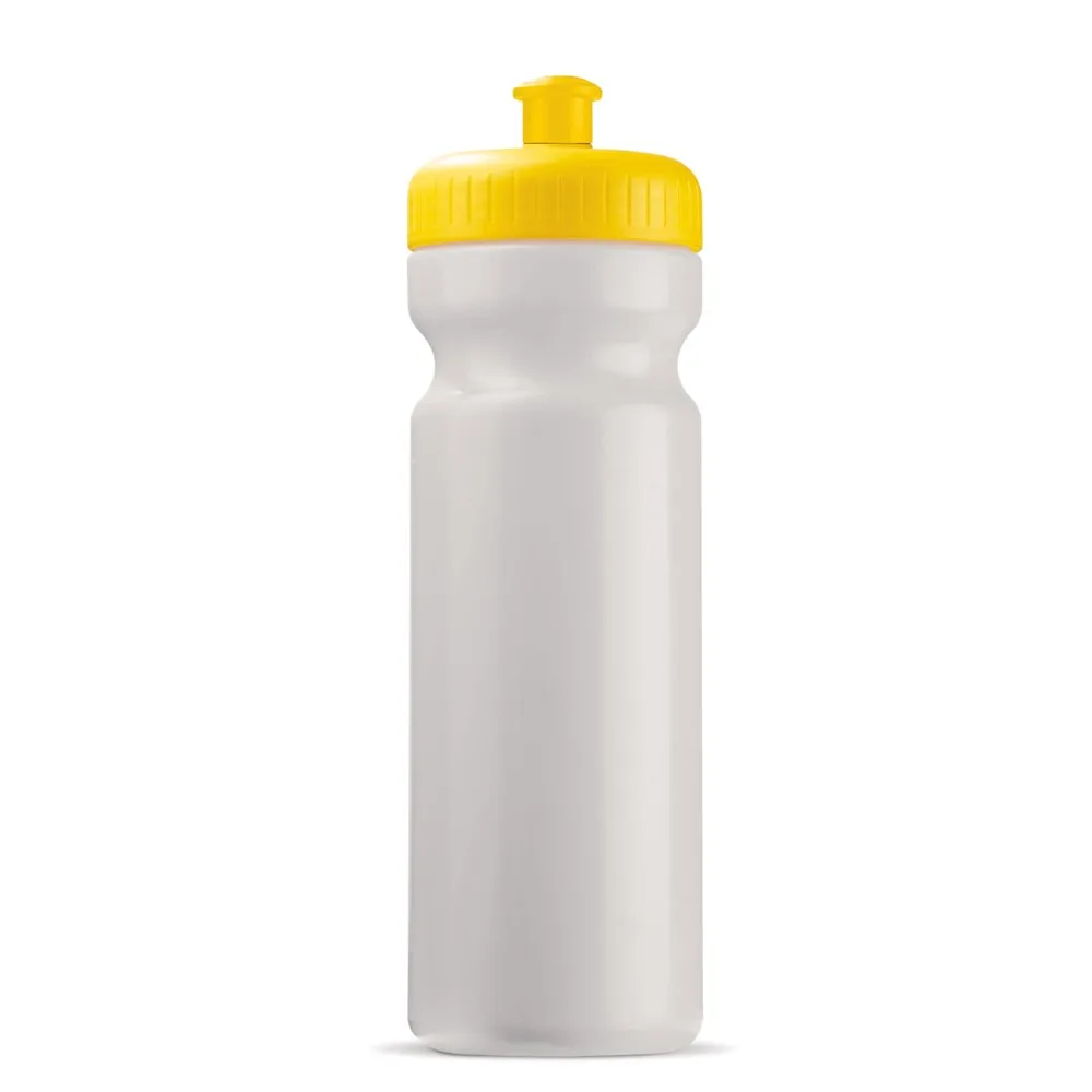 Sportbidon classic 750ml wit geel - Bidons & Shakers Sportbidon classic 750ml, wit / geel
