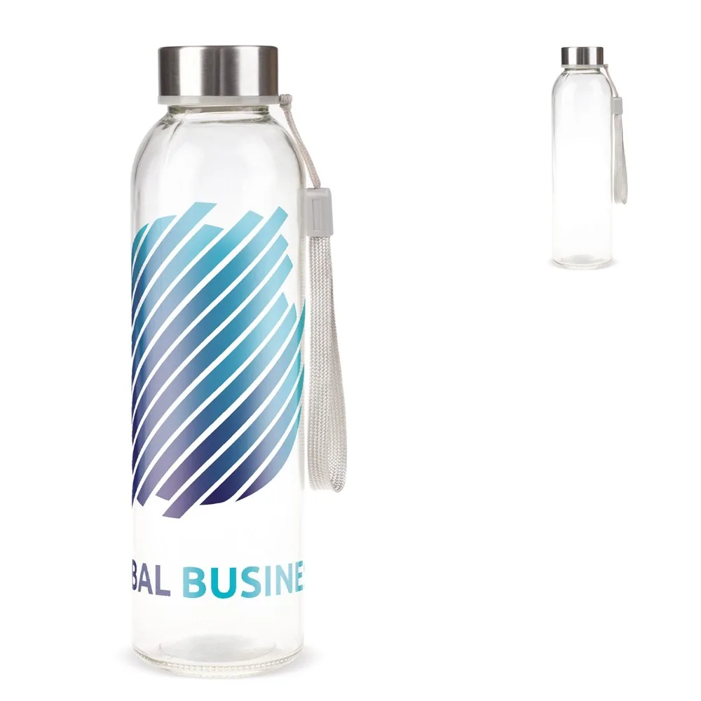 Glasflasche bedrucken kohlensäurefest auslaufsicher 500ml