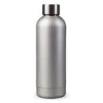 Dubbelwandige vacuüm fles met matte-look 500ml, zilver
