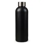 Dubbelwandige vacuüm fles met matte-look 500ml, zwart