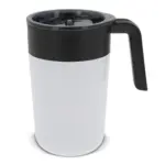Dubbelwandige koffiebeker 400ml wit - Hidalgo-werbeartikel Dubbelwandige koffiebeker 400ml, wit
