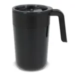Dubbelwandige koffiebeker 400ml zwart - Hidalgo-werbeartikel Dubbelwandige koffiebeker 400ml, zwart