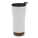 Dubbelwandige thermobeker met kurk onderzijde 480ml, wit